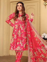 Rang e Bahar by Humdum Unstitched Printed Lawn 3Pc Suit D-06