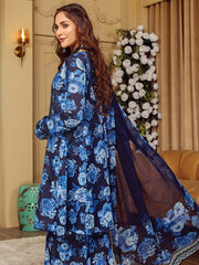 Rang e Bahar by Humdum Unstitched Printed Lawn 3Pc Suit D-08