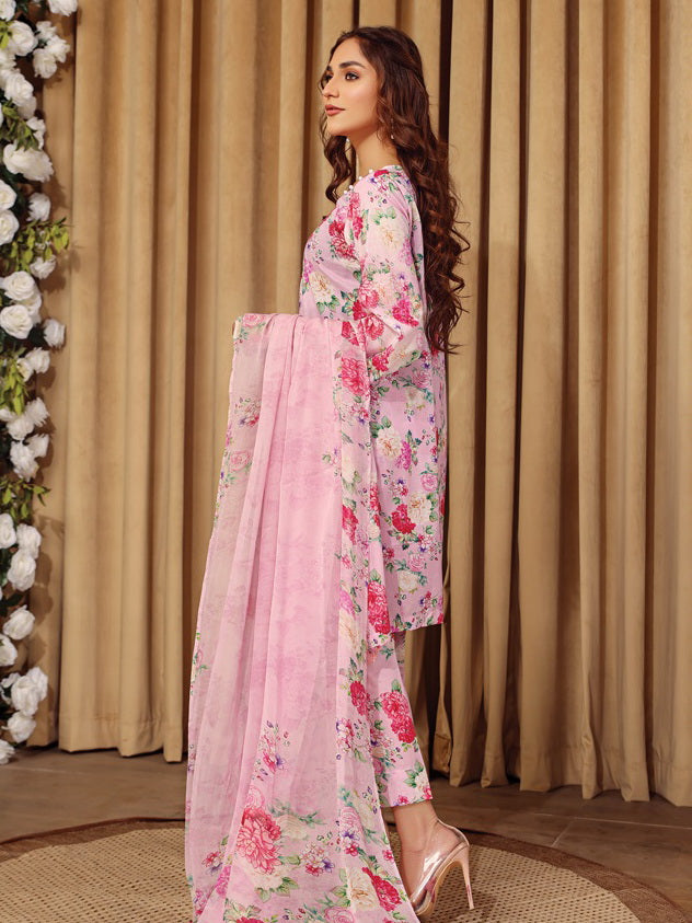Rang e Bahar by Humdum Unstitched Printed Lawn 3Pc Suit D-09