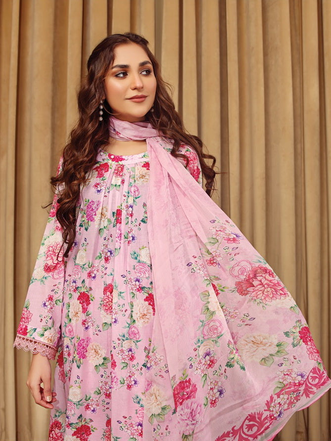 Rang e Bahar by Humdum Unstitched Printed Lawn 3Pc Suit D-09