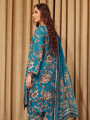 Rang e Bahar by Humdum Unstitched Printed Lawn 3Pc Suit D-10
