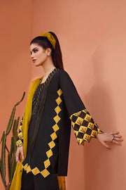 Maria Osama Khan Ethereal Basic Pret 3Pc Suit - RAVEN TUSCANY