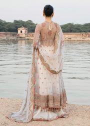 Paar by Hussain Rehar Festive Unstitched 3Pc Net Suit - Raya