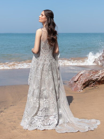Reign Amira'a Luxury Formals Embroidered Unstitched 3PCS Suit RN-04 Zendaya - FaisalFabrics.pk