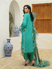 Roheenaz Embroidered Lawn Unstitched 3Pc Suit RNZ-04A Forest Dream