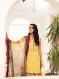 Roheenaz Embroidered Lawn Unstitched 3Pc Suit RNZ-05B Golden Spice