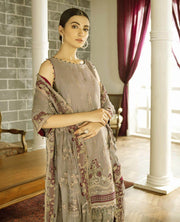 XENIA Formals Rohtas Wedding Edition Embroidered 3pc Suit R-08 Azul - FaisalFabrics.pk