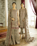 XENIA Formals Rohtas Wedding Edition Embroidered 3pc Suit R-08 Azul - FaisalFabrics.pk