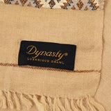 Dynasty Premium Mens Pure Wool Shawl Lux Woolen - Royal Beige - FaisalFabrics.pk
