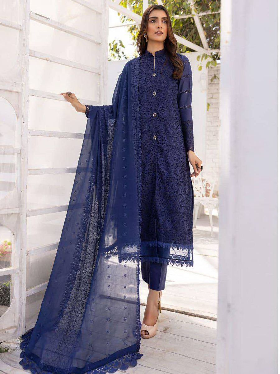 Sophia by Riaz Arts Embroidered Lawn Boring Unstitched 3Pc Suit D-04