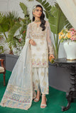 Serene Soiree Premium Formal Wedding Unstitched 3Pc Suit S-1032 PEARLY EVE - FaisalFabrics.pk
