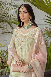 Serene Soiree Premium Formal Wedding Unstitched 3Pc Suit S-1035 LAGUNA - FaisalFabrics.pk