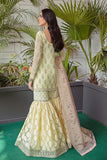 Serene Soiree Premium Formal Wedding Unstitched 3Pc Suit S-1035 LAGUNA - FaisalFabrics.pk