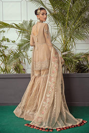 Serene Soiree Premium Formal Wedding Unstitched 3Pc Suit S-1036 SANDCASTLE - FaisalFabrics.pk