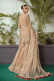 Serene Soiree Premium Formal Wedding Unstitched 3Pc Suit S-1036 SANDCASTLE - FaisalFabrics.pk