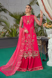 Serene Soiree Premium Formal Wedding Unstitched 3Pc Suit S-1037 FRENCH ROSE - FaisalFabrics.pk