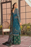 Serene Soiree Premium Formal Wedding Unstitched 3Pc Suit S-1038 NILE QUIVER - FaisalFabrics.pk