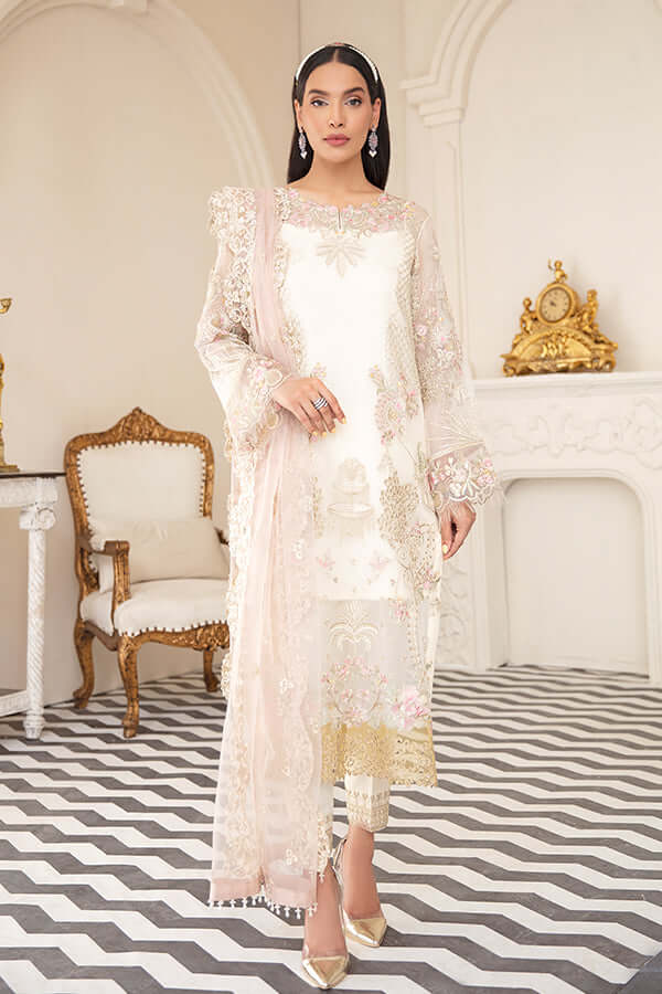 Imrozia Mashal-e-Mahtaab Unstitched 3Pc Chiffon Suit S-1052 NASEEM SUBHA