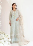 Serene Premium Embroidered Fleur 3Pc Chiffon Suit S-1065 JADE VINE