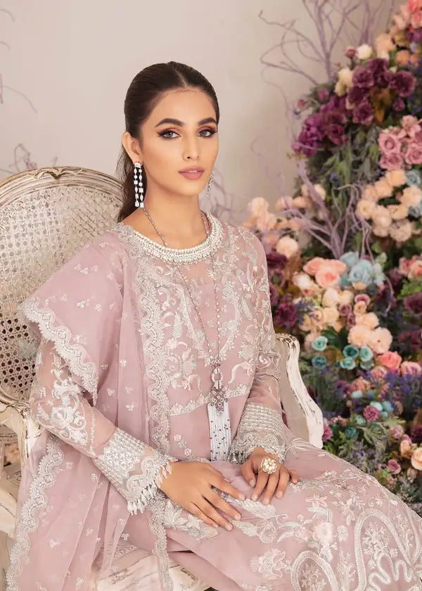 Serene Premium Embroidered Fleur 3Pc Chiffon Suit S-1066 NEMESIA