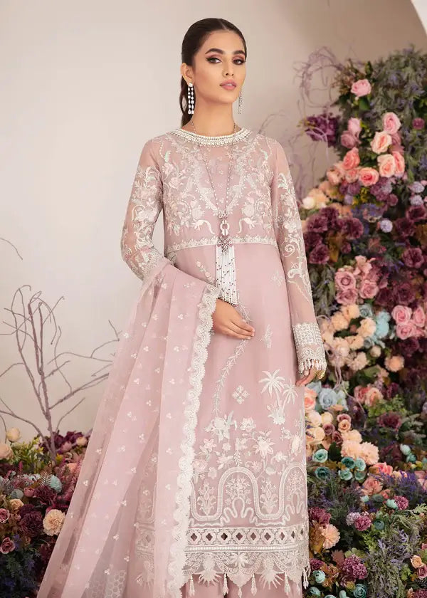 Serene Premium Embroidered Fleur 3Pc Chiffon Suit S-1066 NEMESIA