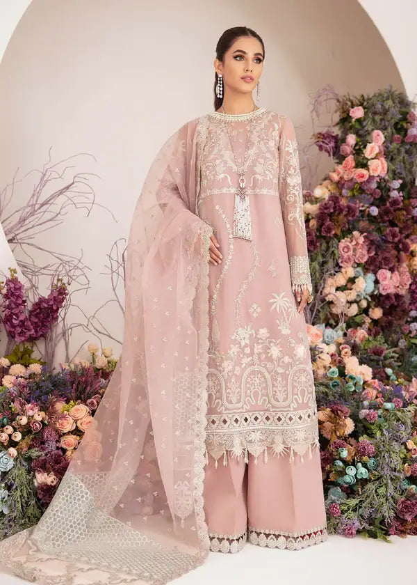 Serene Premium Embroidered Fleur 3Pc Chiffon Suit S-1066 NEMESIA