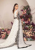 Serene Premium Embroidered Fleur 3Pc Net Suit S-1067 MOON FLOWER