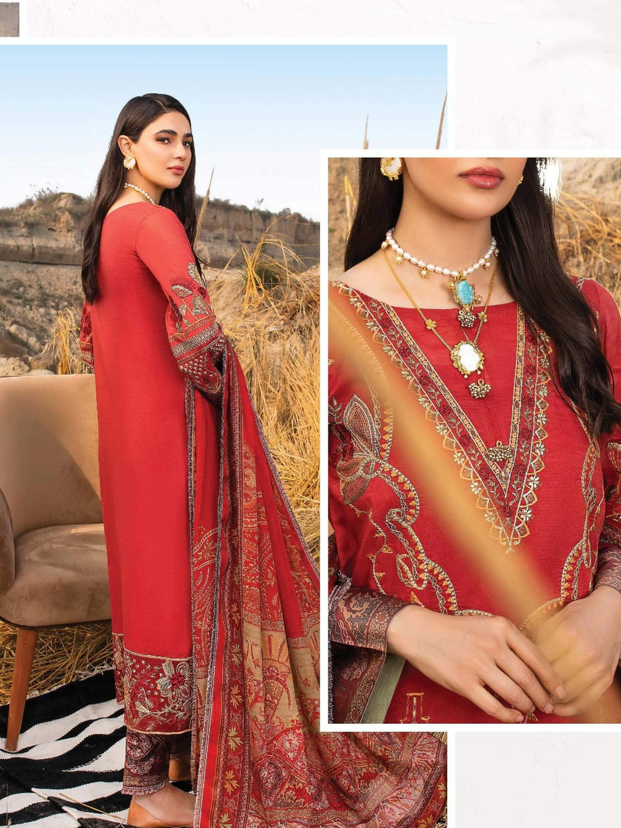 Serene Uns-E-Baharaan Lawn 2021 Unstitched 3 Piece Suit S.L-13 Gulfam - FaisalFabrics.pk