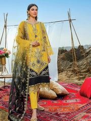 Serene Uns-E-Baharaan Lawn 2021 Unstitched 3 Piece Suit S.L-14 Zukhruf - FaisalFabrics.pk