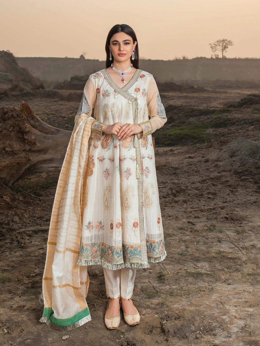 Serene Uns-E-Baharaan Lawn 2021 Unstitched 3 Piece Suit S.L-19 Iztiraab - FaisalFabrics.pk
