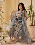 SIFA Sajli Festive Formal Unstitched Embroidered 3Pc Suit S03 - ICE SAGE