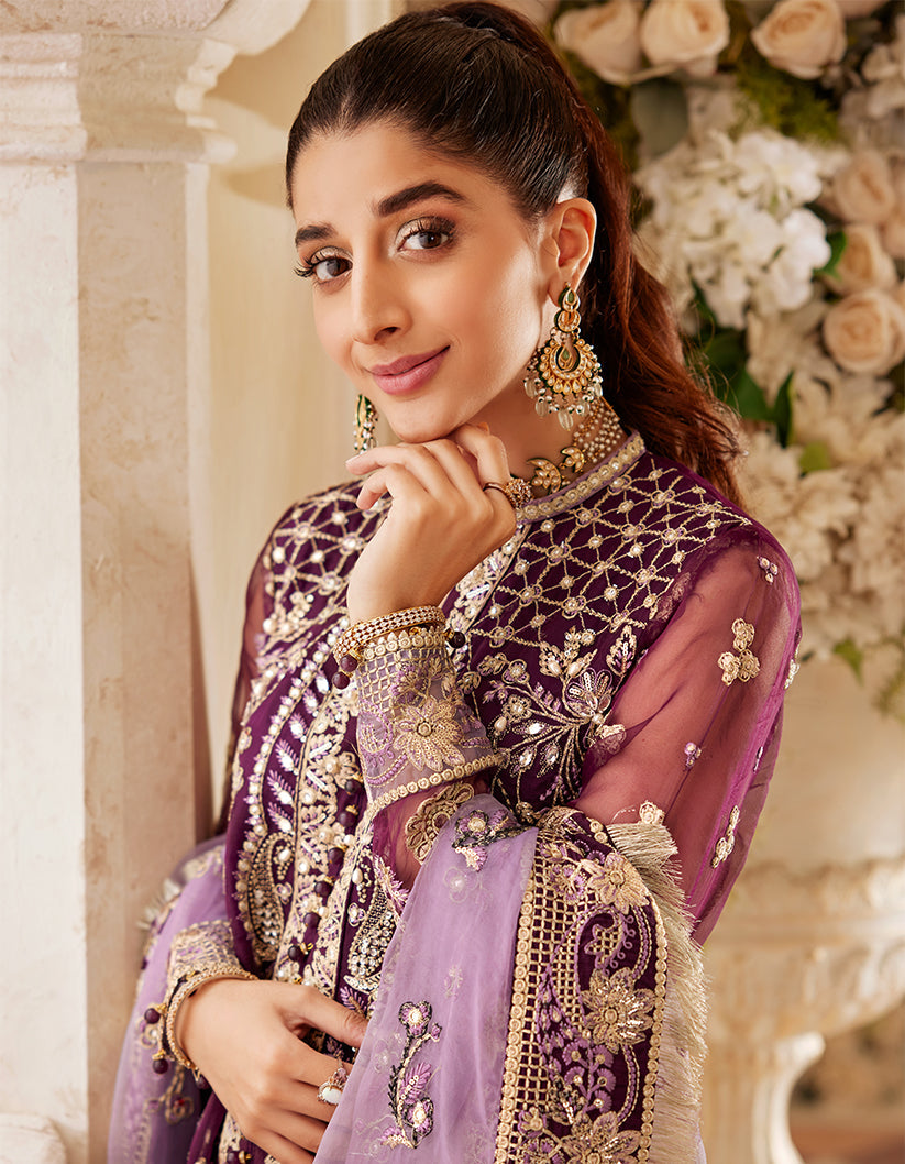 SIFA Sajli Festive Formal Unstitched Embroidered 3Pc Suit S04 - INARA