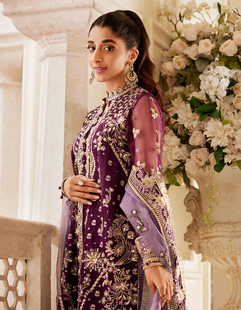 SIFA Sajli Festive Formal Unstitched Embroidered 3Pc Suit S04 - INARA