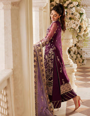 SIFA Sajli Festive Formal Unstitched Embroidered 3Pc Suit S04 - INARA