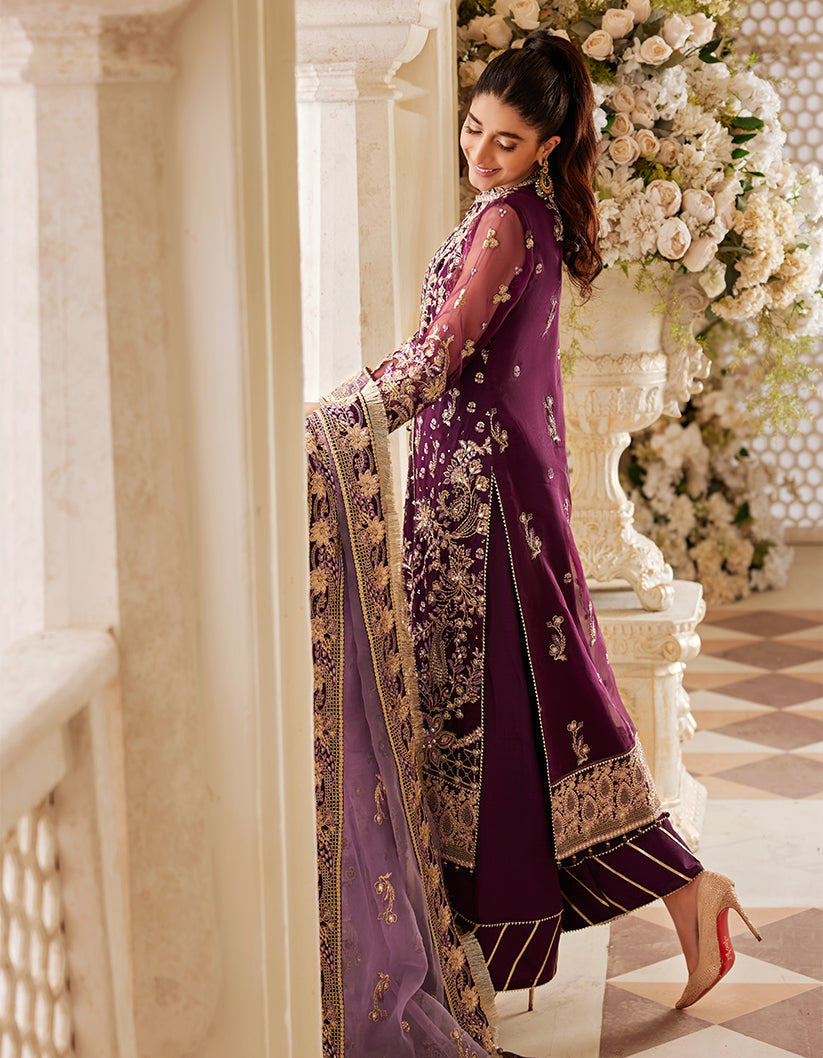 SIFA Sajli Festive Formal Unstitched Embroidered 3Pc Suit S04 - INARA