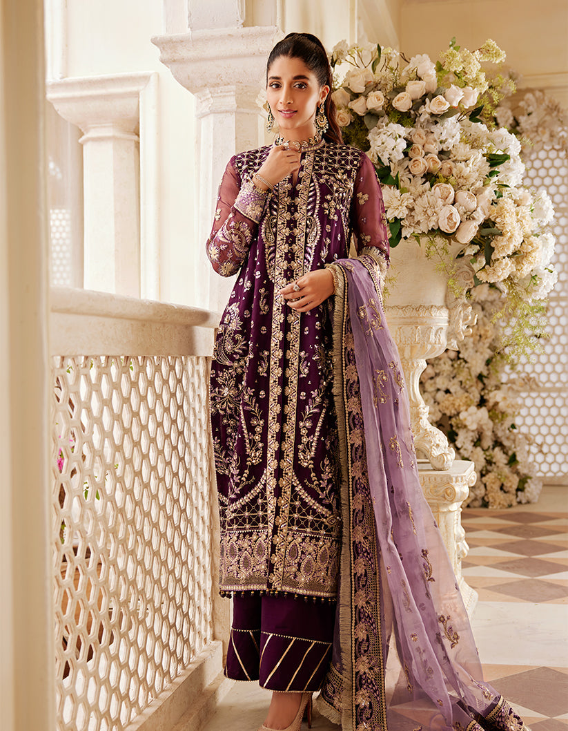 SIFA Sajli Festive Formal Unstitched Embroidered 3Pc Suit S04 - INARA