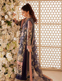 SIFA Sajli Festive Formal Unstitched Embroidered 3Pc Suit S05 - BLUE JADE