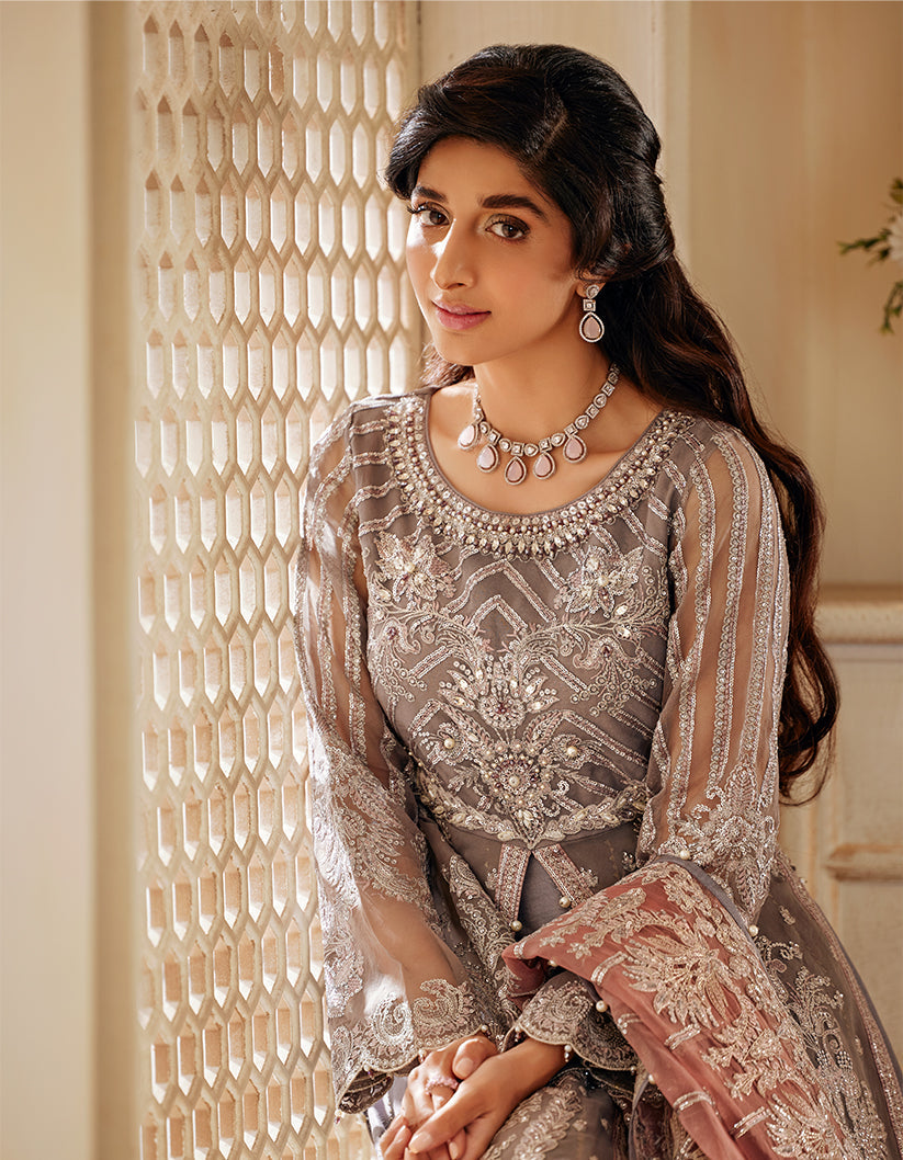 SIFA Sajli Festive Formal Unstitched Embroidered 3Pc Suit S06 - MERAKI