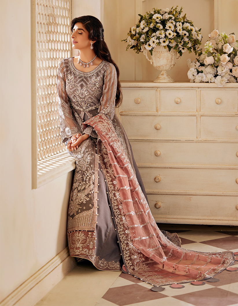 SIFA Sajli Festive Formal Unstitched Embroidered 3Pc Suit S06 - MERAKI