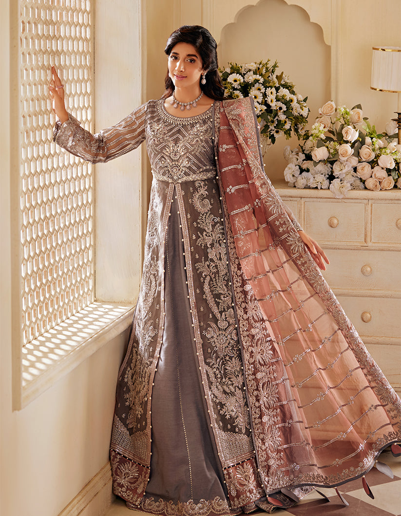 SIFA Sajli Festive Formal Unstitched Embroidered 3Pc Suit S06 - MERAKI