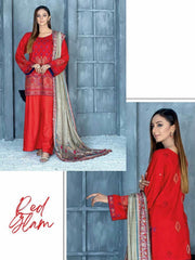 Path Jhar by Sidra Aleem Unstitched Dhanak Embroidered 3Pc Suit SA-003