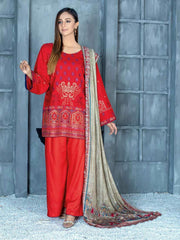 Path Jhar by Sidra Aleem Unstitched Dhanak Embroidered 3Pc Suit SA-003