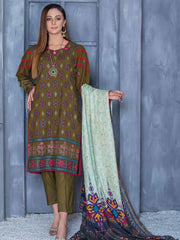 Path Jhar by Sidra Aleem Unstitched Dhanak Embroidered 3Pc Suit SA-005