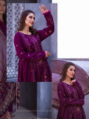 Path Jhar by Sidra Aleem Unstitched Dhanak Embroidered 3Pc Suit SA-011