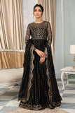 Zarif Afsanah Luxury Embroidered Net Unstitched 3Pc Suit ZAF 02 MUSKAAN