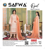 OPC-09 - SAFWA OPAL 3-PIECE COLLECTION VOL 1 Shop Online | Pakistani Dresses | Dresses