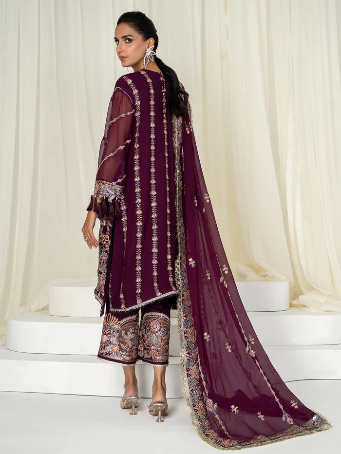 hada Ahdia Unstitched Embroidered Luxury Formal Suit AH-06 SAHA