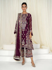 hada Ahdia Unstitched Embroidered Luxury Formal Suit AH-06 SAHA