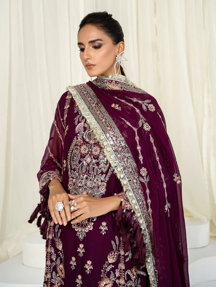 hada Ahdia Unstitched Embroidered Luxury Formal Suit AH-06 SAHA