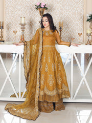 LYLA Raqs e Bismil Luxury Formal Unstitched Embroidered Net Suit D-03